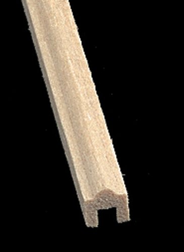 Dollhouse Miniature 1/2" Scale: Handrail, 12 In. Long